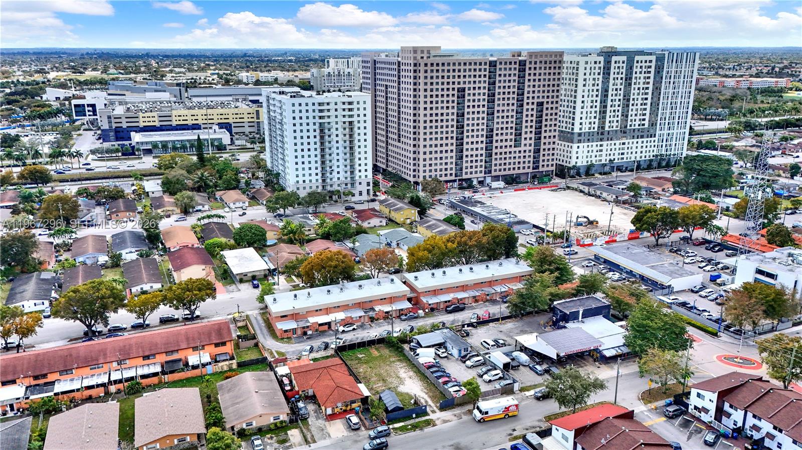 10881 Southwest 6th Street, Unit 7 Sweetwater, FL 33174 - Photo 25 of 34 an aerial view of a city
