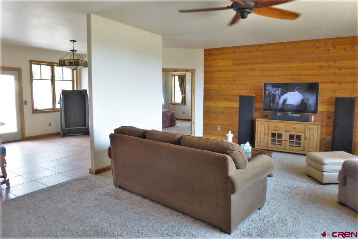 19850 2325th Road Cedaredge, CO 81413 - Photo 6 of 35 a living room with fireplace furniture and a flat screen tv