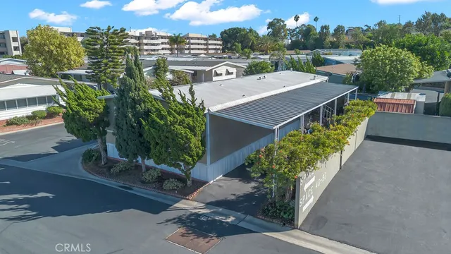 a view of a terrace with a garden