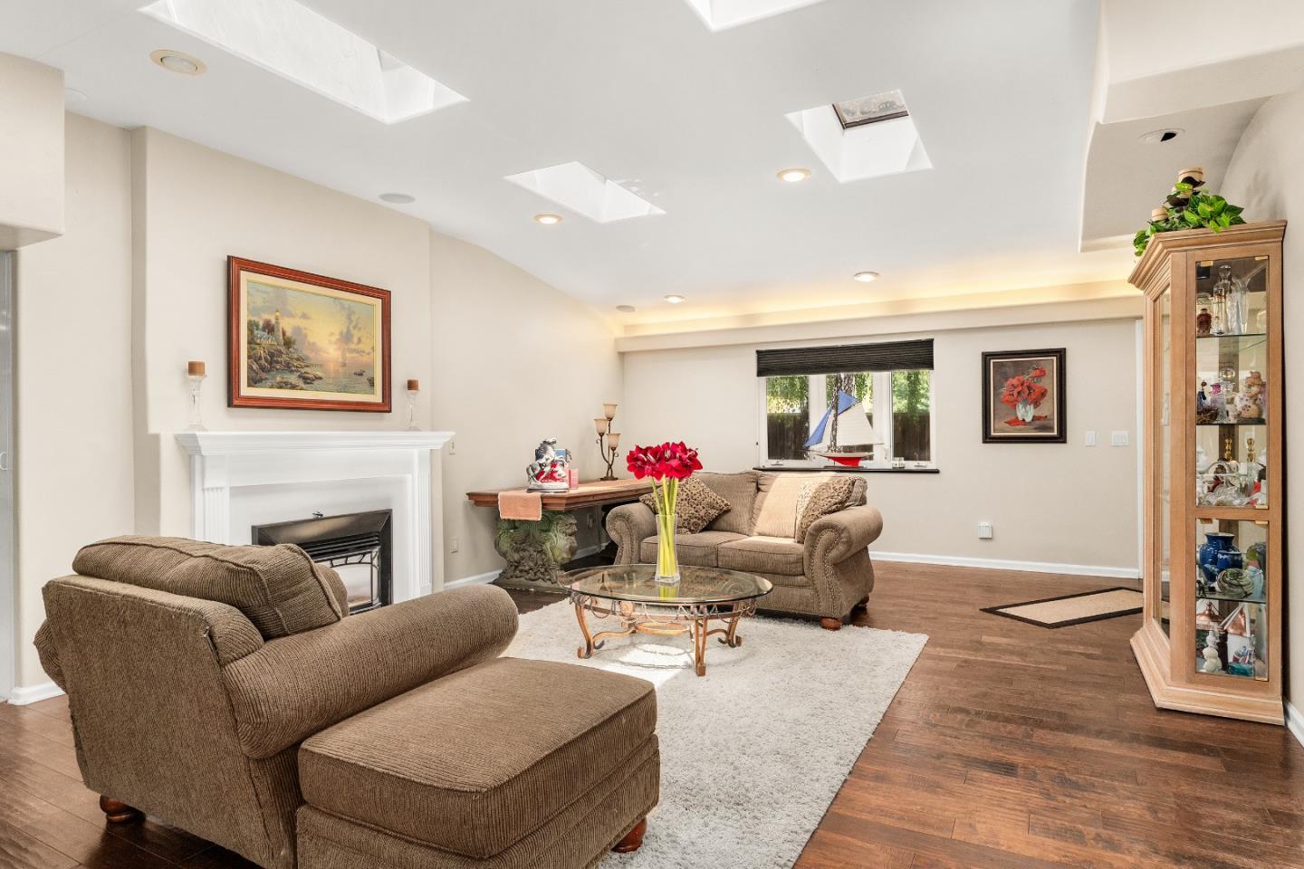 2000 Glen Canyon Road Santa Cruz, CA 95060 - Photo 7 of 41 a living room with furniture and a fireplace