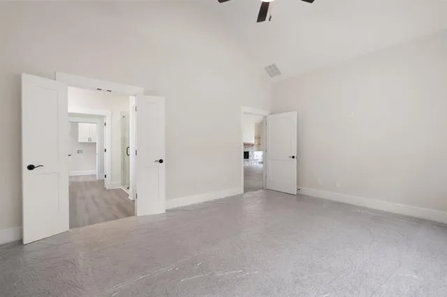 a view of a bathroom with a shower