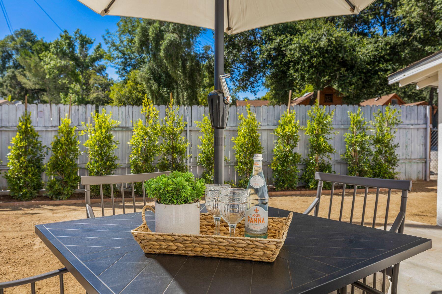 375 North Poli Avenue Ojai, CA 93023 - Photo 16 of 24 a view of balcony with furniture and garden