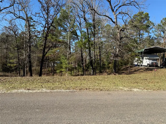 a view of a yard with snow