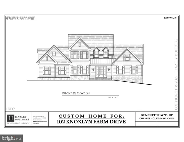 $2,100,000 | 102 Knoxlyn Farm Drive, Kennett Square, PA 19348