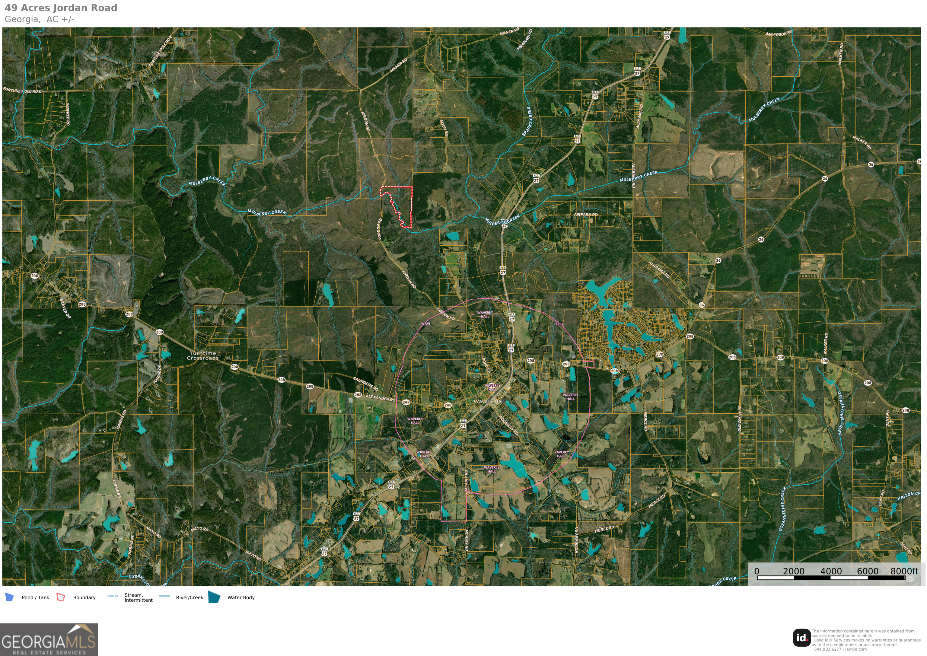 49-acres Jordon Road Waverly Hall, GA 31831 - Photo 26 of 33 a black and white photo of a house