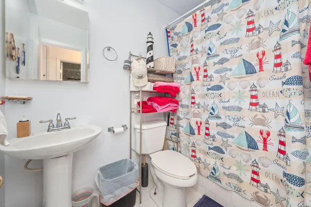 a bathroom with a sink toilet and vanity
