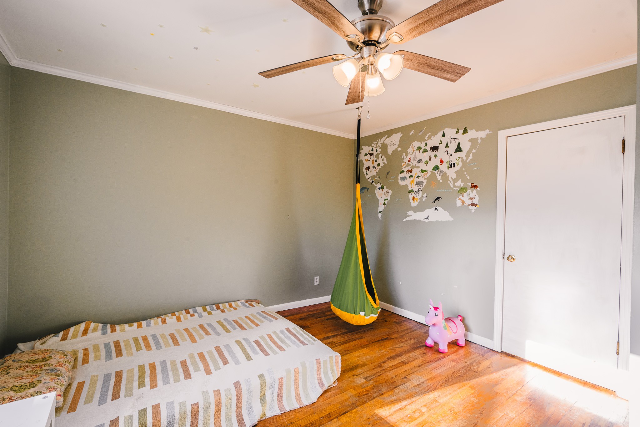 3953 Dry Fork Road Whites Creek, TN 37189 - Photo 27 of 68 a bedroom with a bed and a chandelier