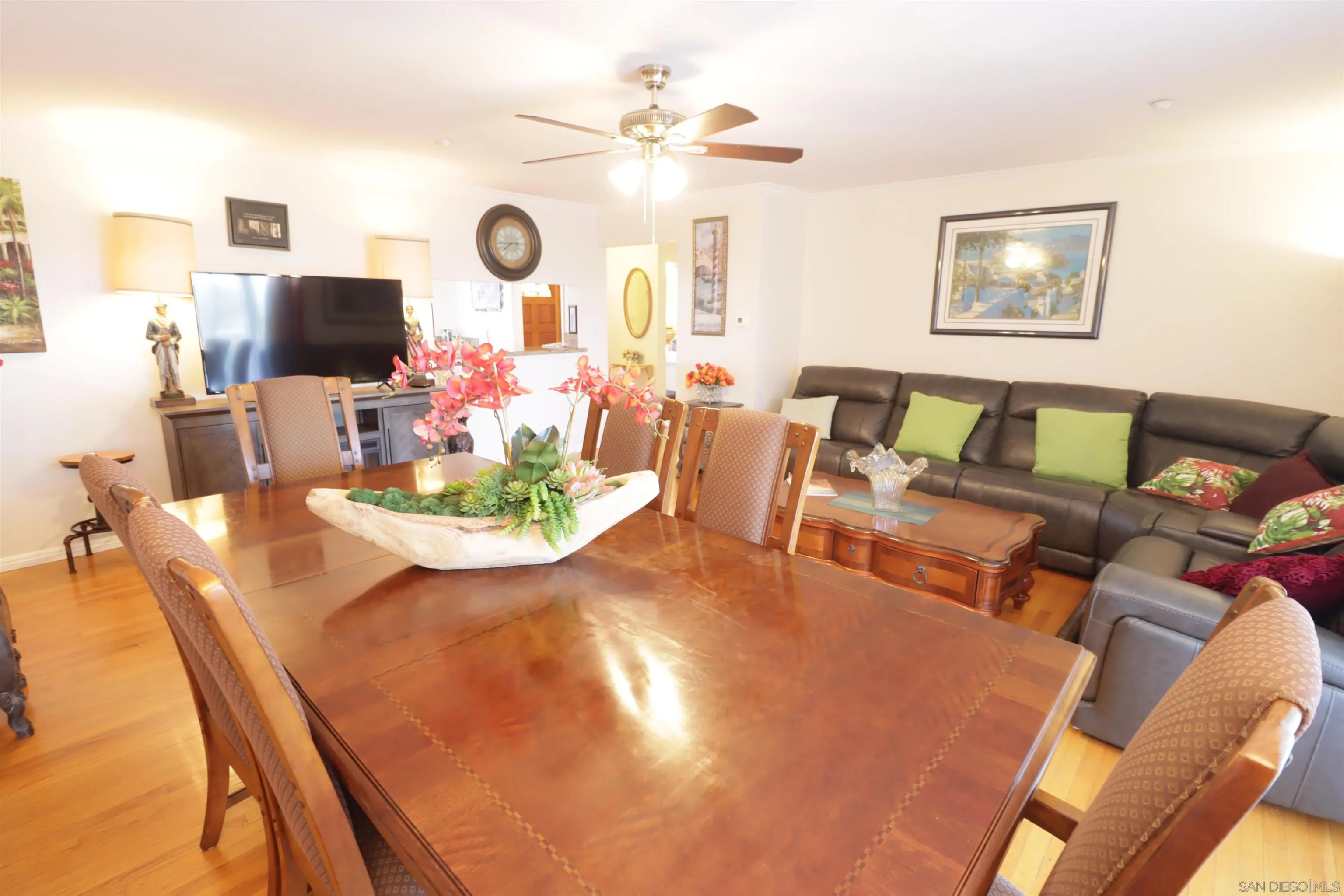 1233 Cresthill Road El Cajon, CA 92021 - Photo 31 of 50 a living room with furniture and a flat screen tv