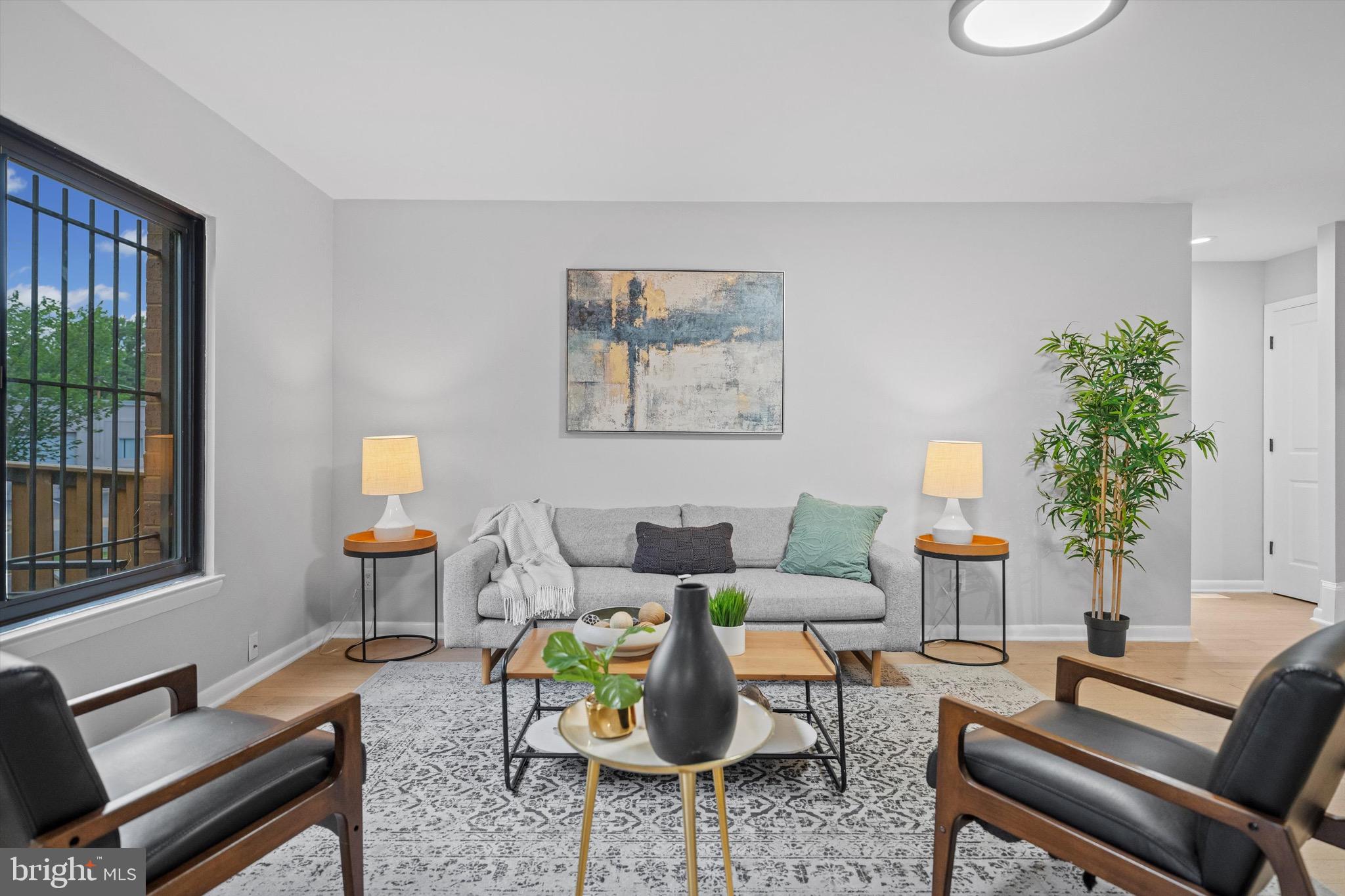 3114 Berry Road Northeast, Unit 21 Washington, DC 20018 - Photo 9 of 25 a living room with furniture and a potted plant