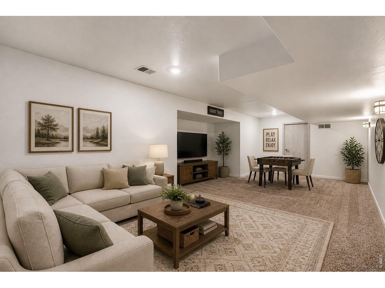 2824 Antelope Road Fort Collins, CO 80525 - Photo 20 of 32 Basement flex/rec room (virtually staged)