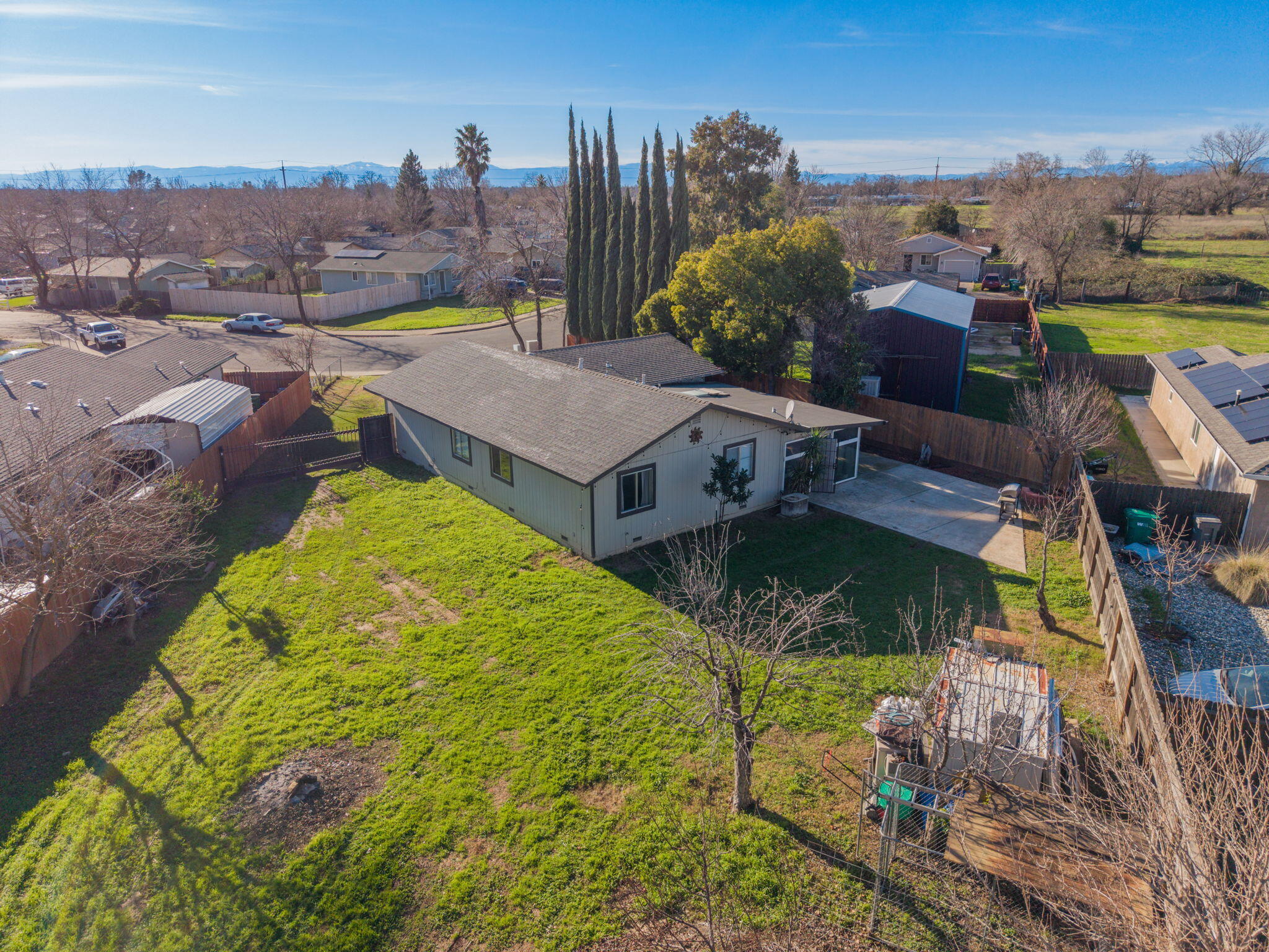 3661 Rabbit Lane Cottonwood, CA 96022 - Photo 31 of 38 a view of a swimming pool with a patio