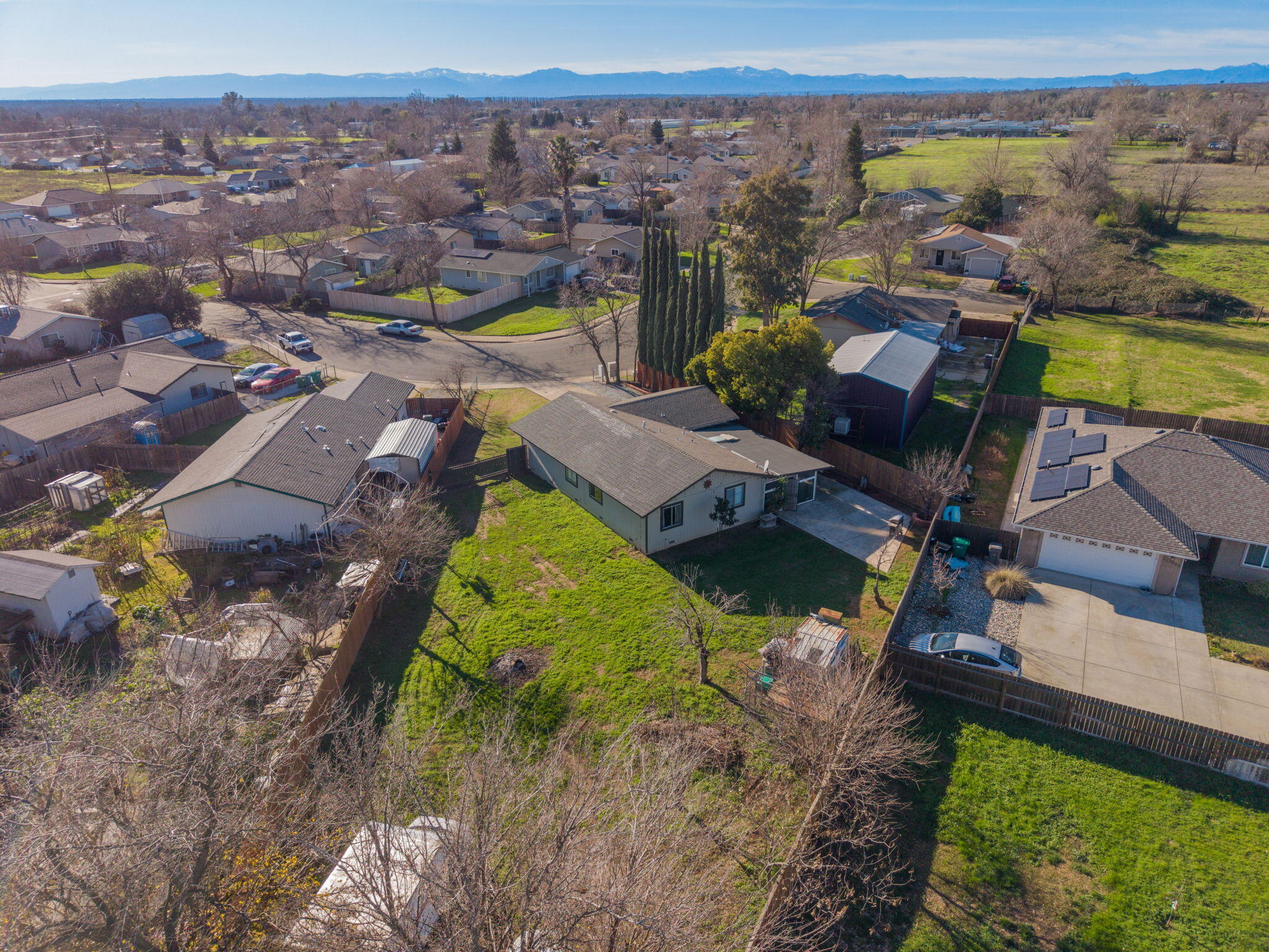 3661 Rabbit Lane Cottonwood, CA 96022 - Photo 32 of 38 an aerial view of a house with a ocean view