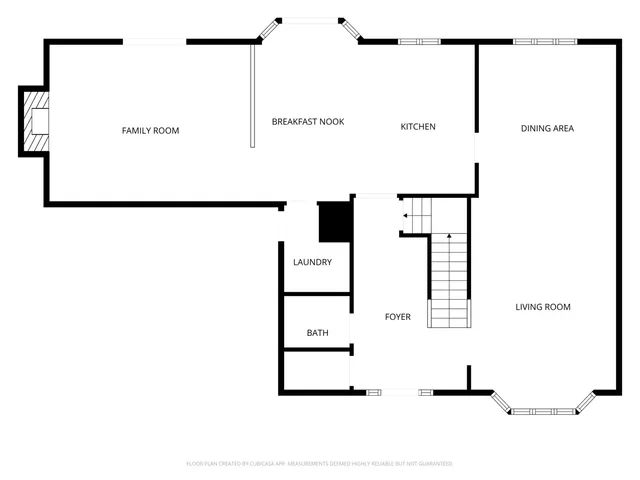 a picture of a bench in room