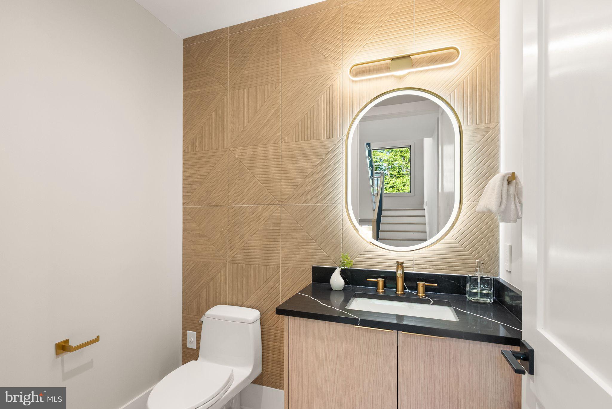 6329 Halsey Road McLean, VA 22101 - Photo 36 of 94 Sleek modern bathroom with elegant accents.