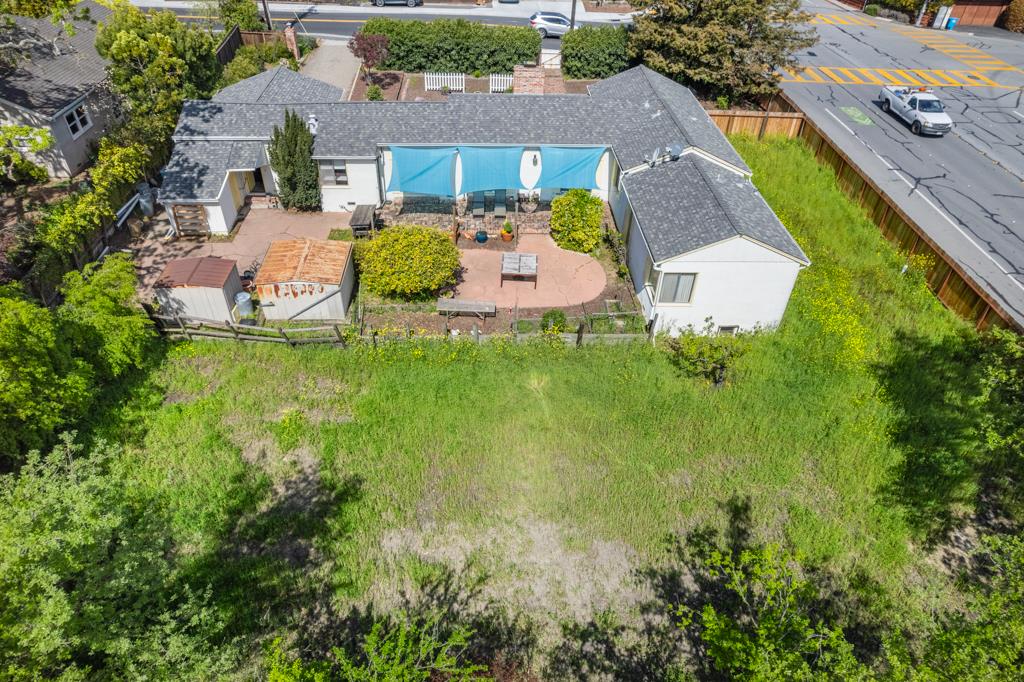 2101 Sharon Road Menlo Park, CA 94025 - Photo 12 of 31 an aerial view of a house with a garden