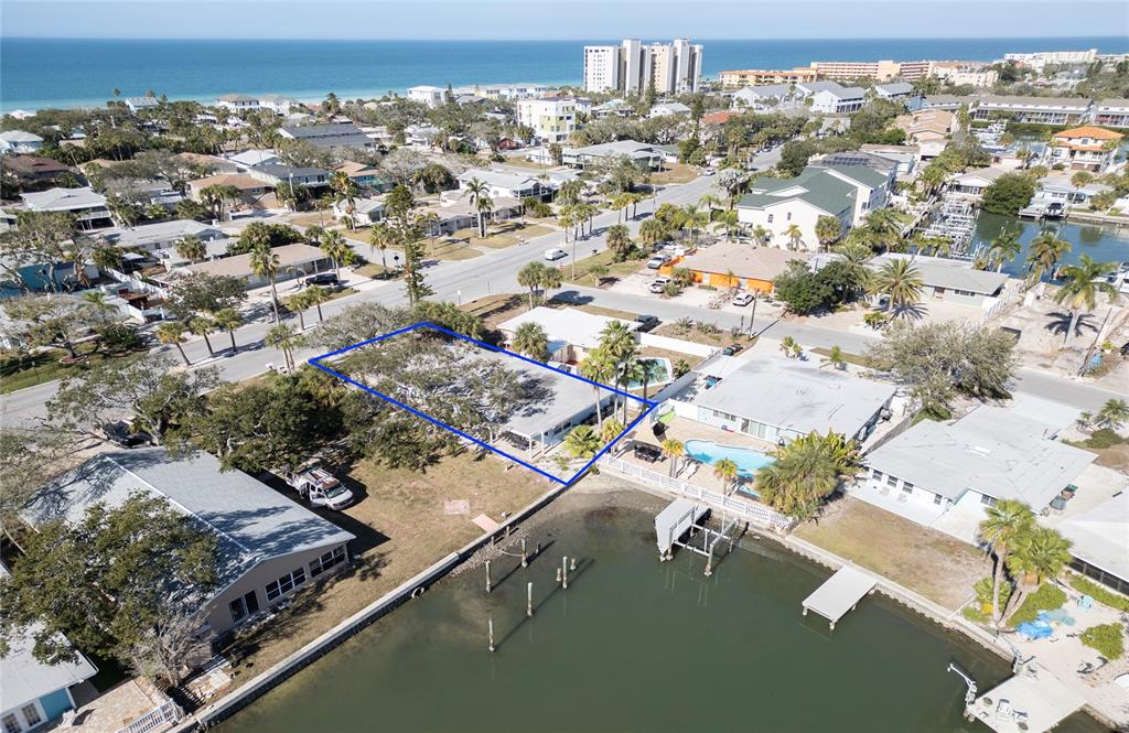 717 East Gulf Boulevard Indian Rocks Beach, FL 33785 - Photo 20 of 65 an aerial view of residential houses with outdoor space