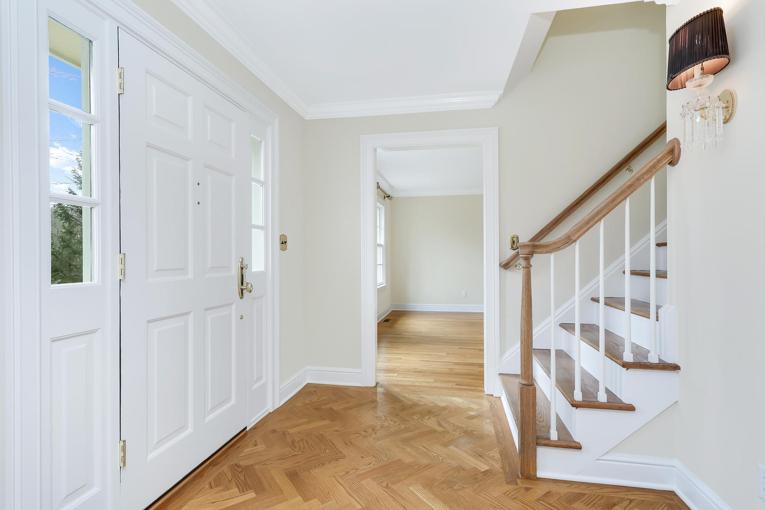 62 Salem Road New Canaan, CT 06840 - Photo 2 of 17 a view of an entryway with wooden floor