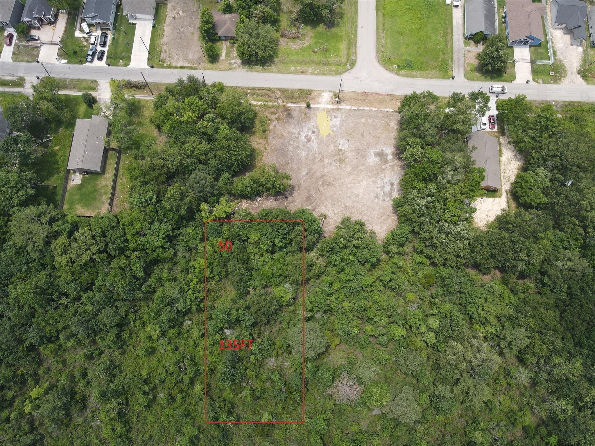 Tbd Norwich Street Houston, TX 77028 - Photo 6 of 6 an aerial view of a house with a yard