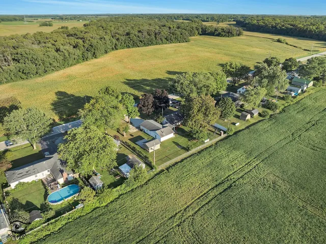 a view of a lake with a mountain