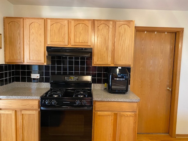 Undisclosed Address Olympia Fields, IL 60461 - Photo 13 of 31 a kitchen with a stove and a refrigerator