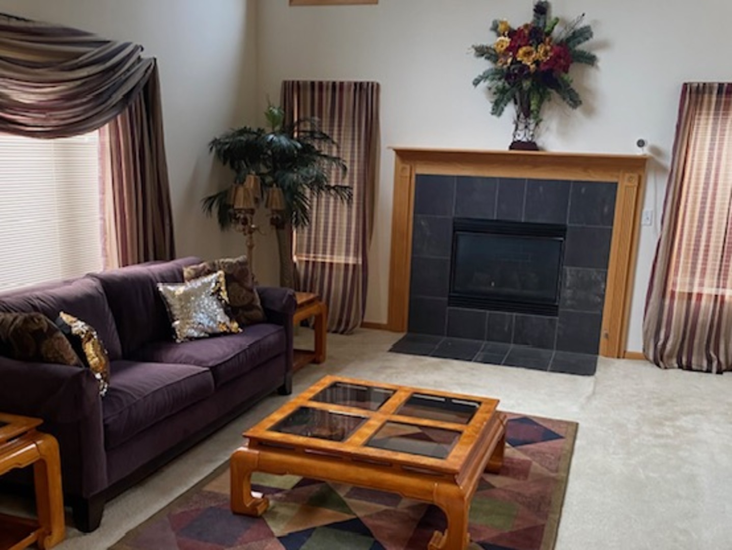 Undisclosed Address Olympia Fields, IL 60461 - Photo 16 of 31 a living room with furniture and a fireplace