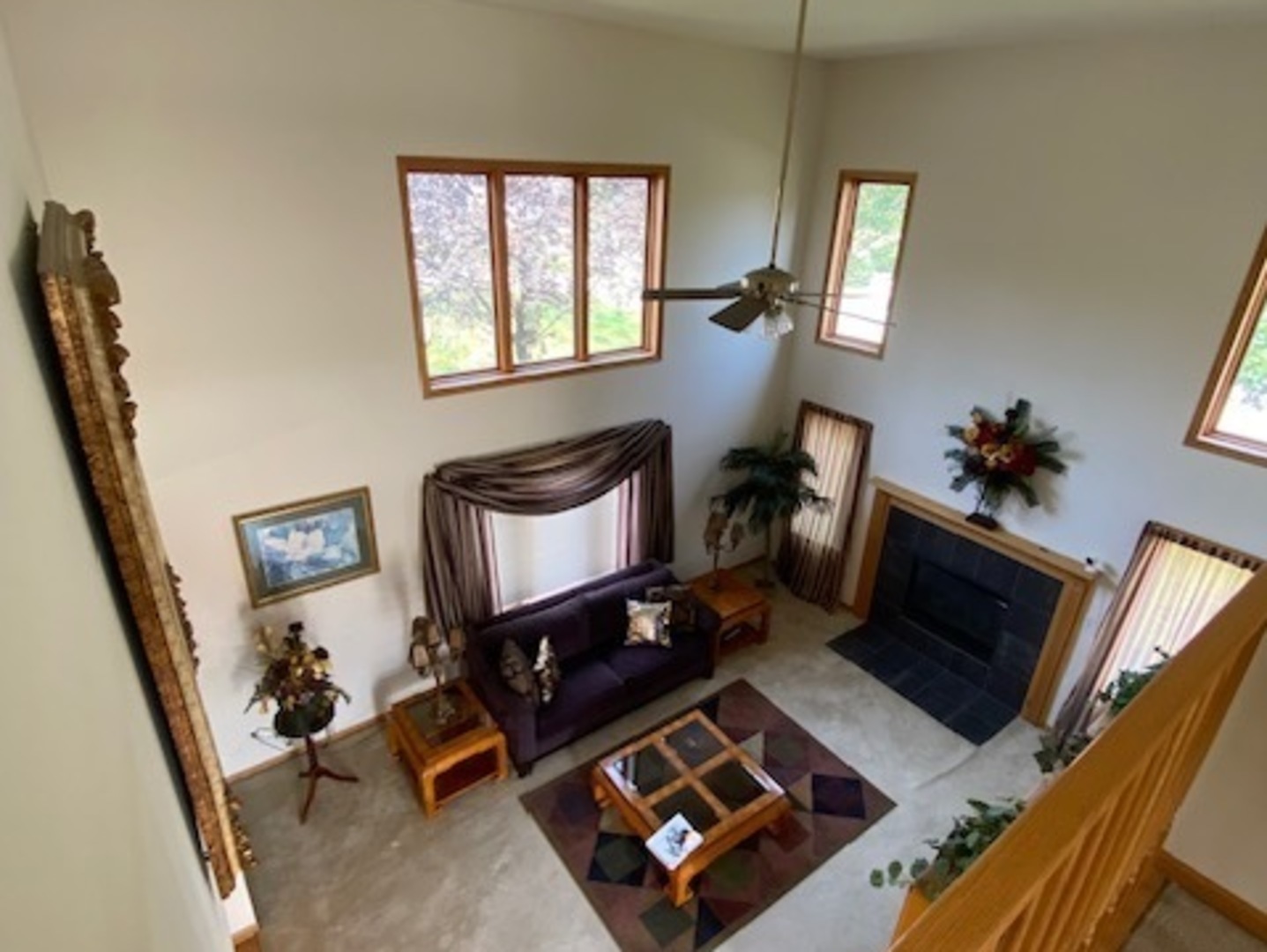 Undisclosed Address Olympia Fields, IL 60461 - Photo 18 of 31 a living room with furniture and a fireplace