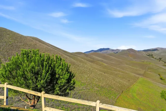 a view of a lake with a mountain