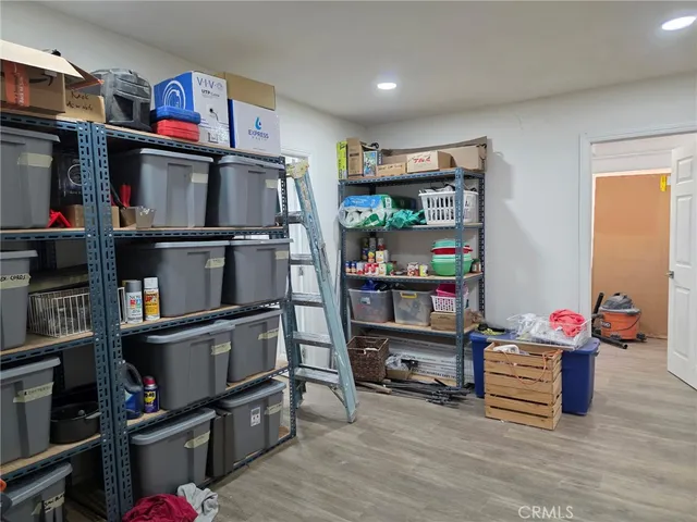 a room with storage and utility