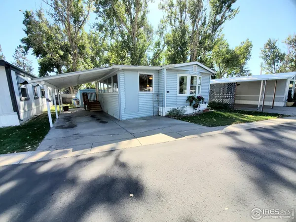 a view of a house with backyard and a tree