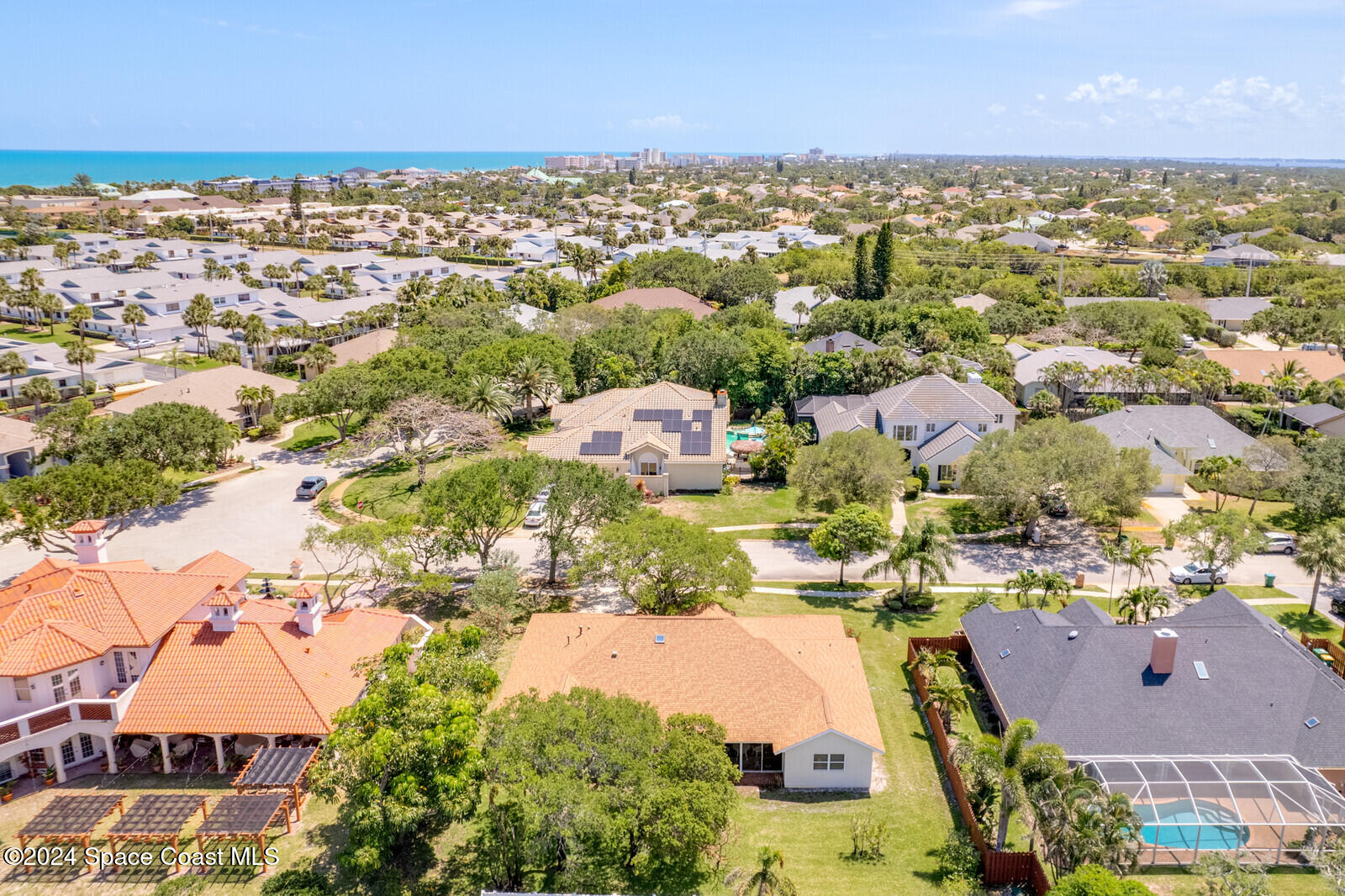 410 Oriole Lane Indialantic, FL 32903 - Photo 50 of 92 an aerial view of residential houses with outdoor space