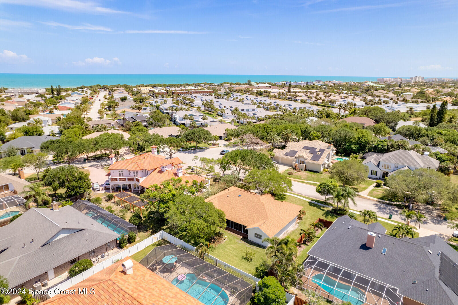 410 Oriole Lane Indialantic, FL 32903 - Photo 51 of 92 an aerial view of residential houses with outdoor space