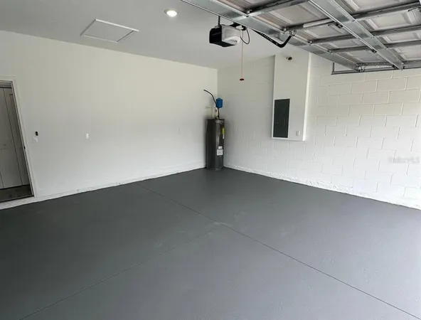 a view of a refrigerator in a room