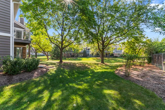 a view of yard with green space