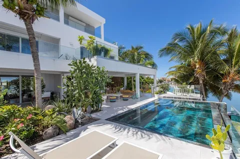 a house view with a garden space