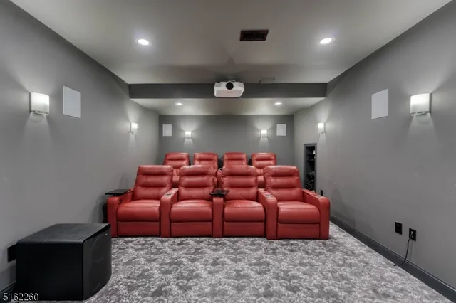 a room with furniture