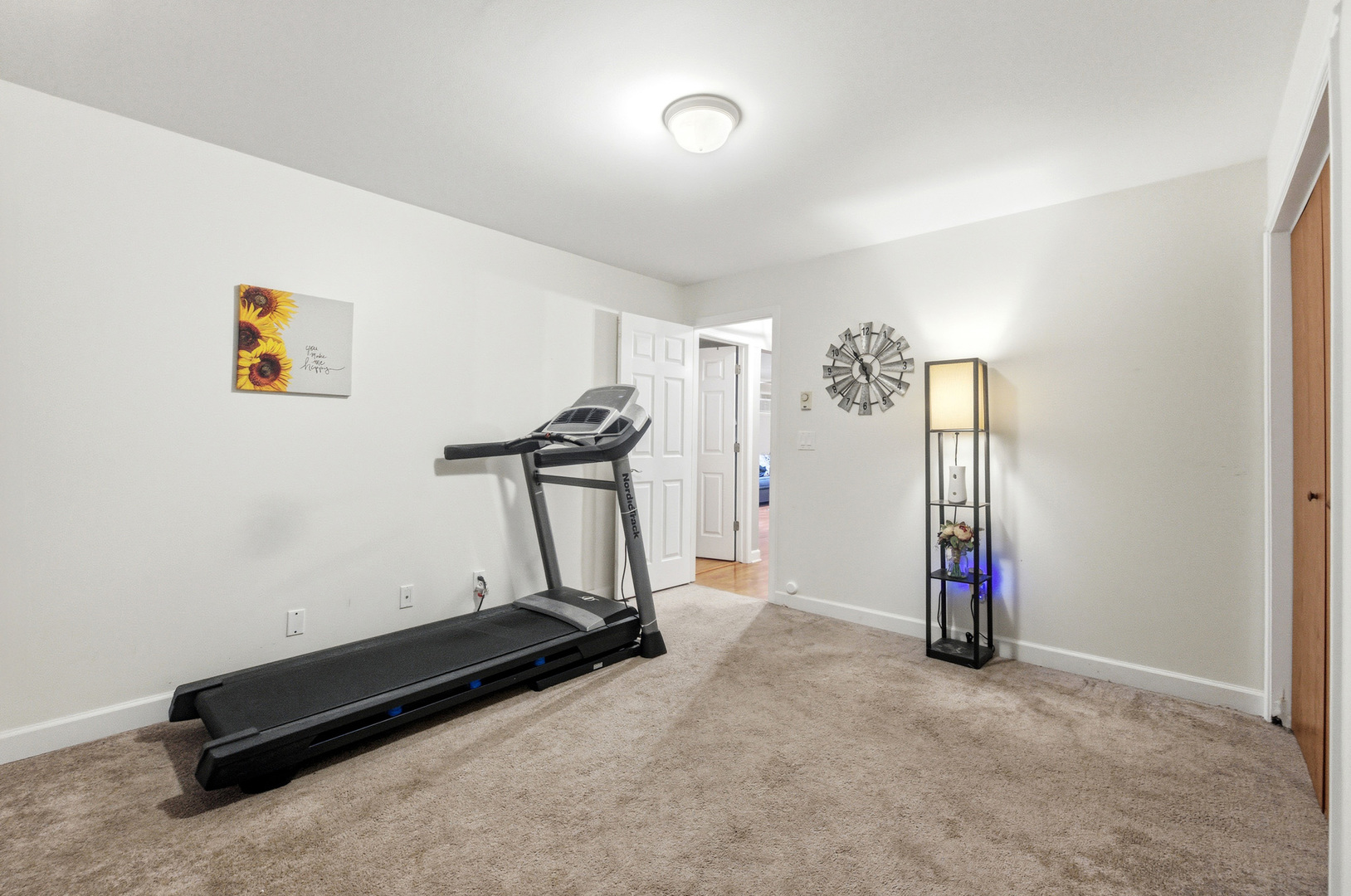 20224 South Frankfort Square Road, Unit G Frankfort, IL 60423 - Photo 13 of 15 a room with gym equipment and a mirror