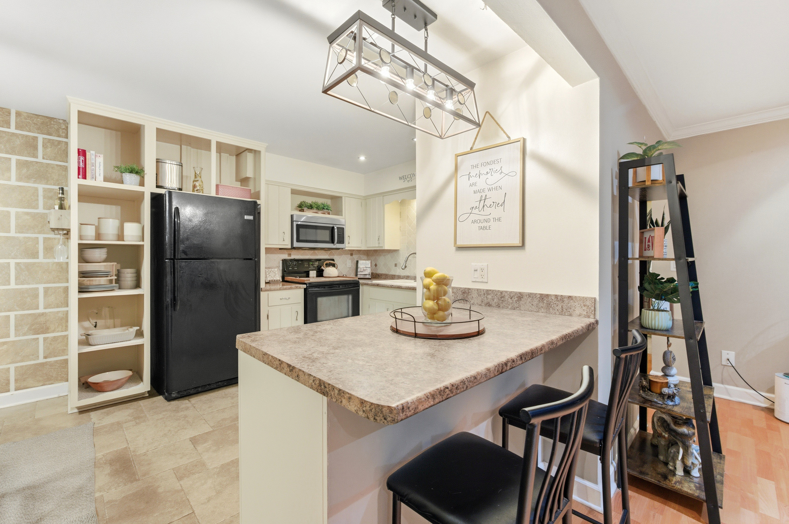 20224 South Frankfort Square Road, Unit G Frankfort, IL 60423 - Photo 5 of 15 a kitchen with stainless steel appliances granite countertop a sink refrigerator and cabinets