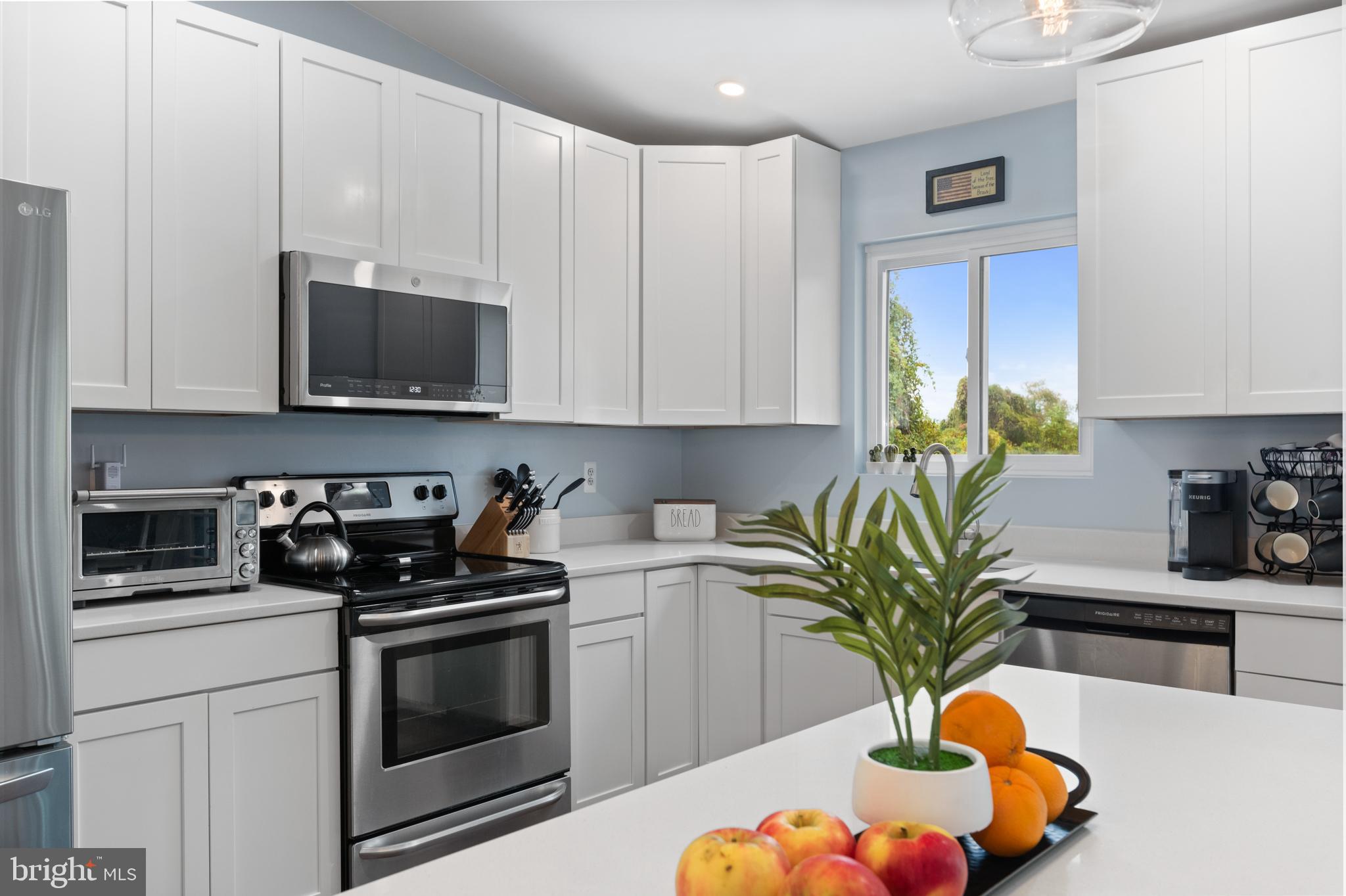 631 Truxton Road Annapolis, MD 21409 - Photo 19 of 61 a kitchen with a potted plant on the counter and cabinets