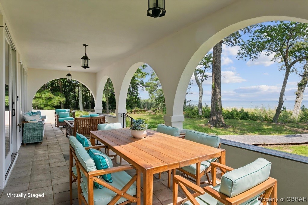 188 Tranquility Road Reedville, VA 22539 - Photo 8 of 50 Enjoy the views relaxing on the covered back porch