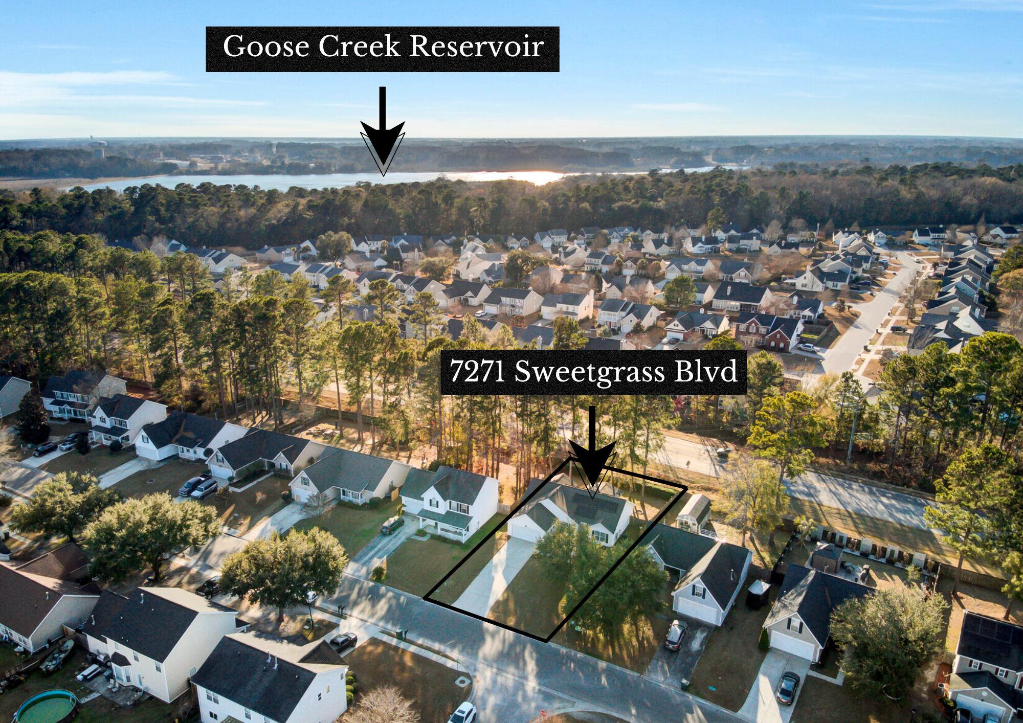 7271 Sweet Grass Boulevard Hanahan, SC 29410 - Photo 37 of 49 7271 Sweetgrass Layout Drone