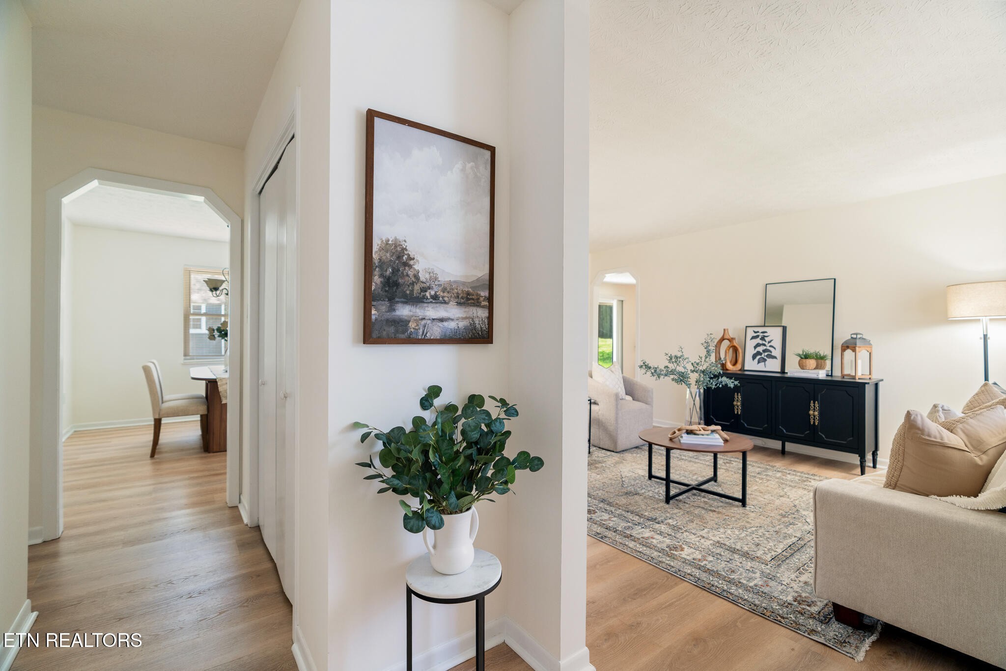 520 Harrow Road Knoxville, TN 37934 - Photo 6 of 42 a living room with furniture and a potted plant
