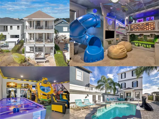 a front view of a building with retail shops