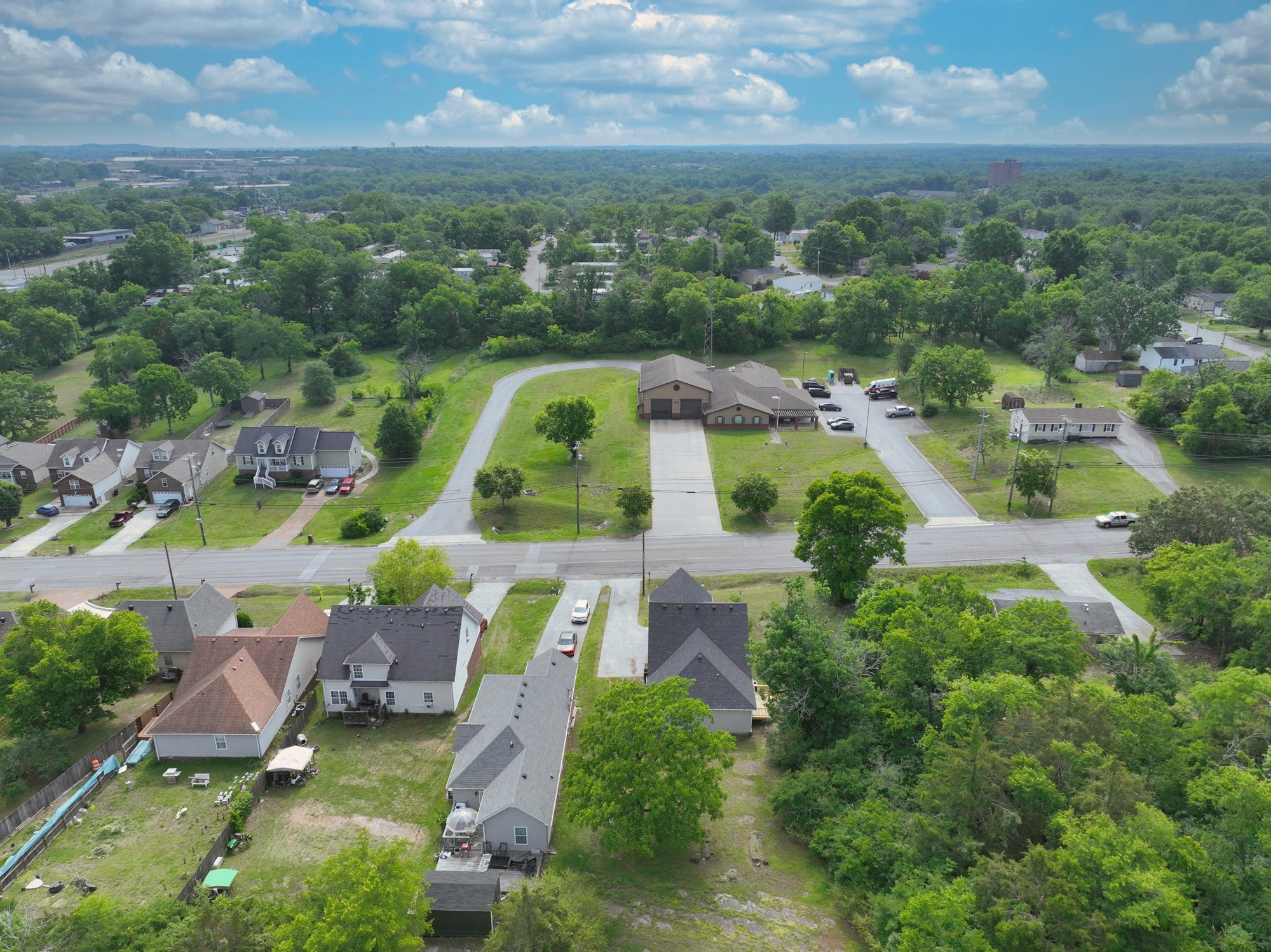 200 Larkin Springs Road Madison, TN 37115 - Photo 28 of 89 an aerial view of residential house with outdoor space and pool