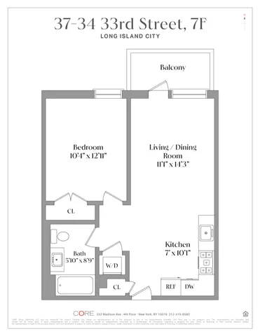 $3,714 | 37-34 33rd Street, Unit 7F | Long Island City