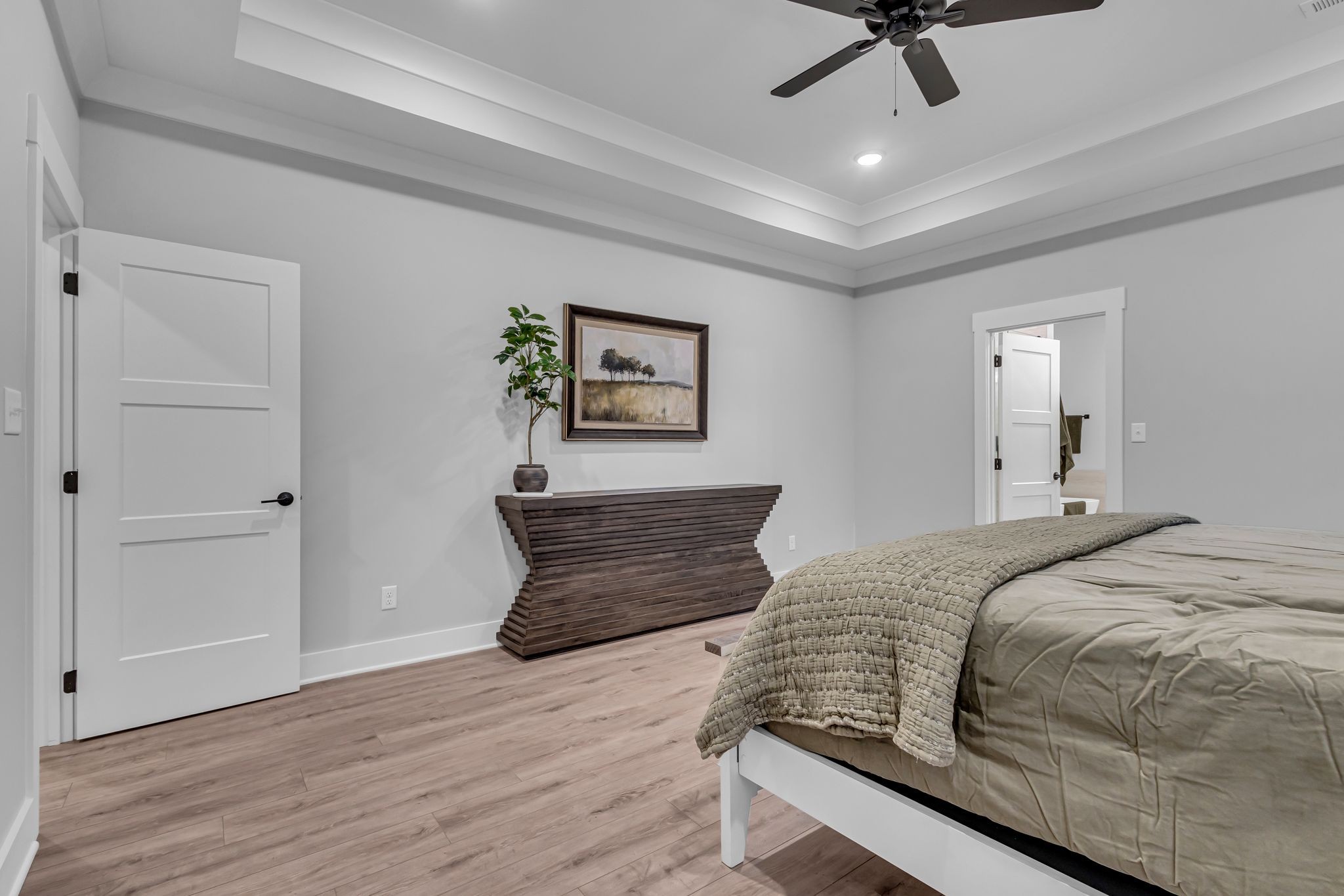 2504 Gentle Rain Road Knoxville, TN 37920 - Photo 30 of 45 a bedroom with a bed and a ceiling fan