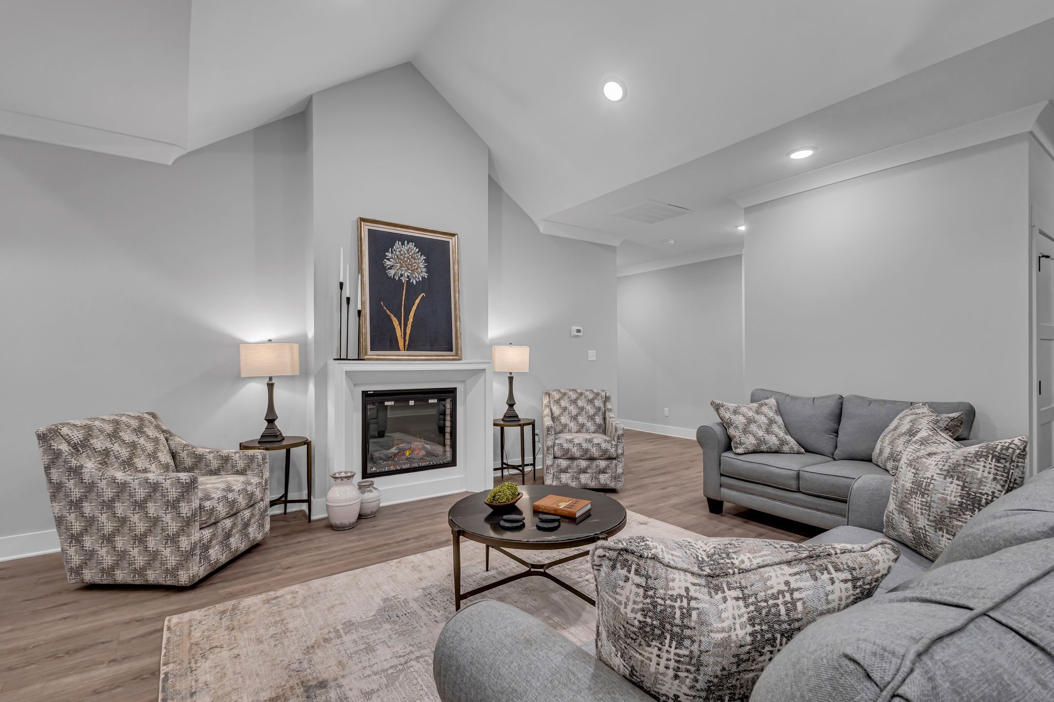 2504 Gentle Rain Road Knoxville, TN 37920 - Photo 8 of 45 a living room with furniture and a fireplace