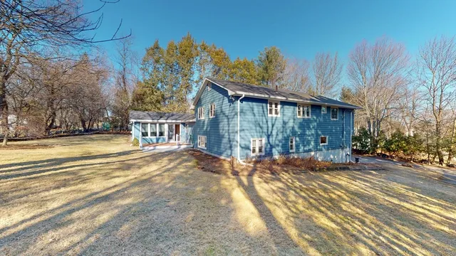 a view of a house with a outdoor space