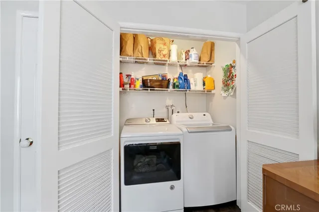 a view of washer and dryer