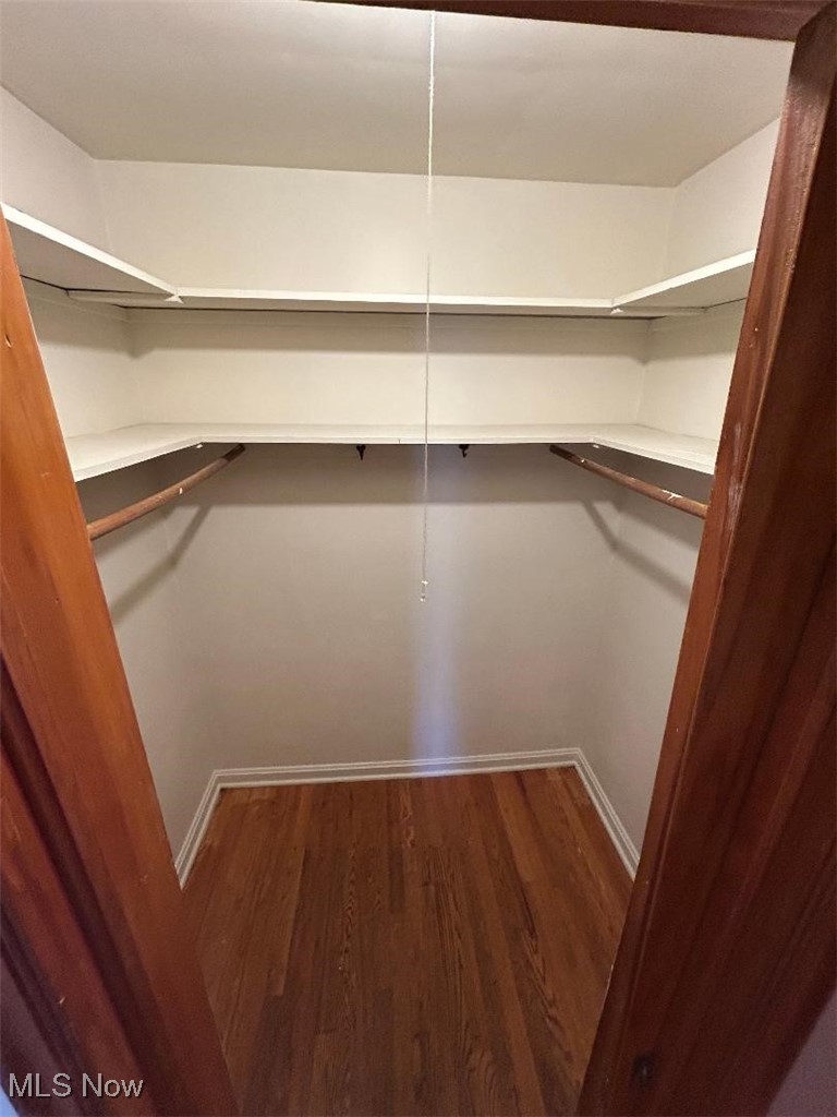 1130 Carver Road Cleveland, OH 44112 - Photo 19 of 32 Walk in closet in master featuring hardwood / wood-style flooring
