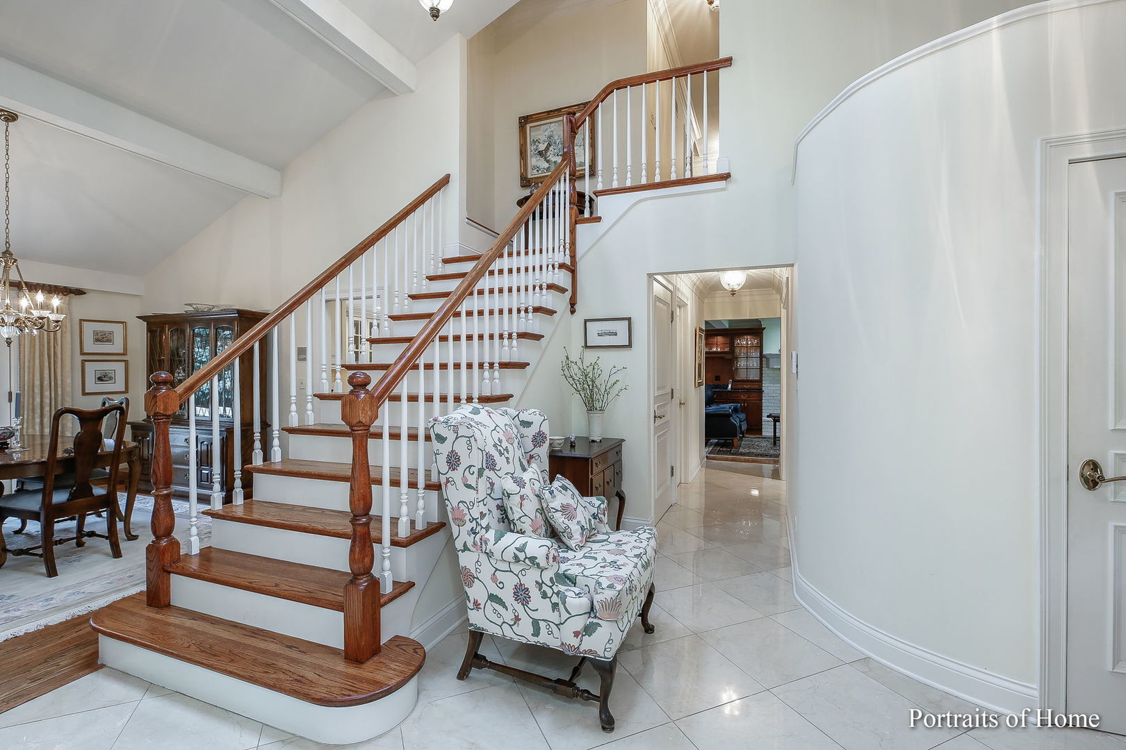 45 Cambridge Drive Oak Brook, IL 60523 - Photo 3 of 41 a view of entryway and hall with wooden floor